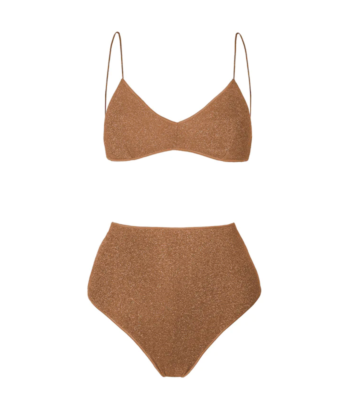 Lumiere High Waisted Bikini in Toffee – Mode Sportif