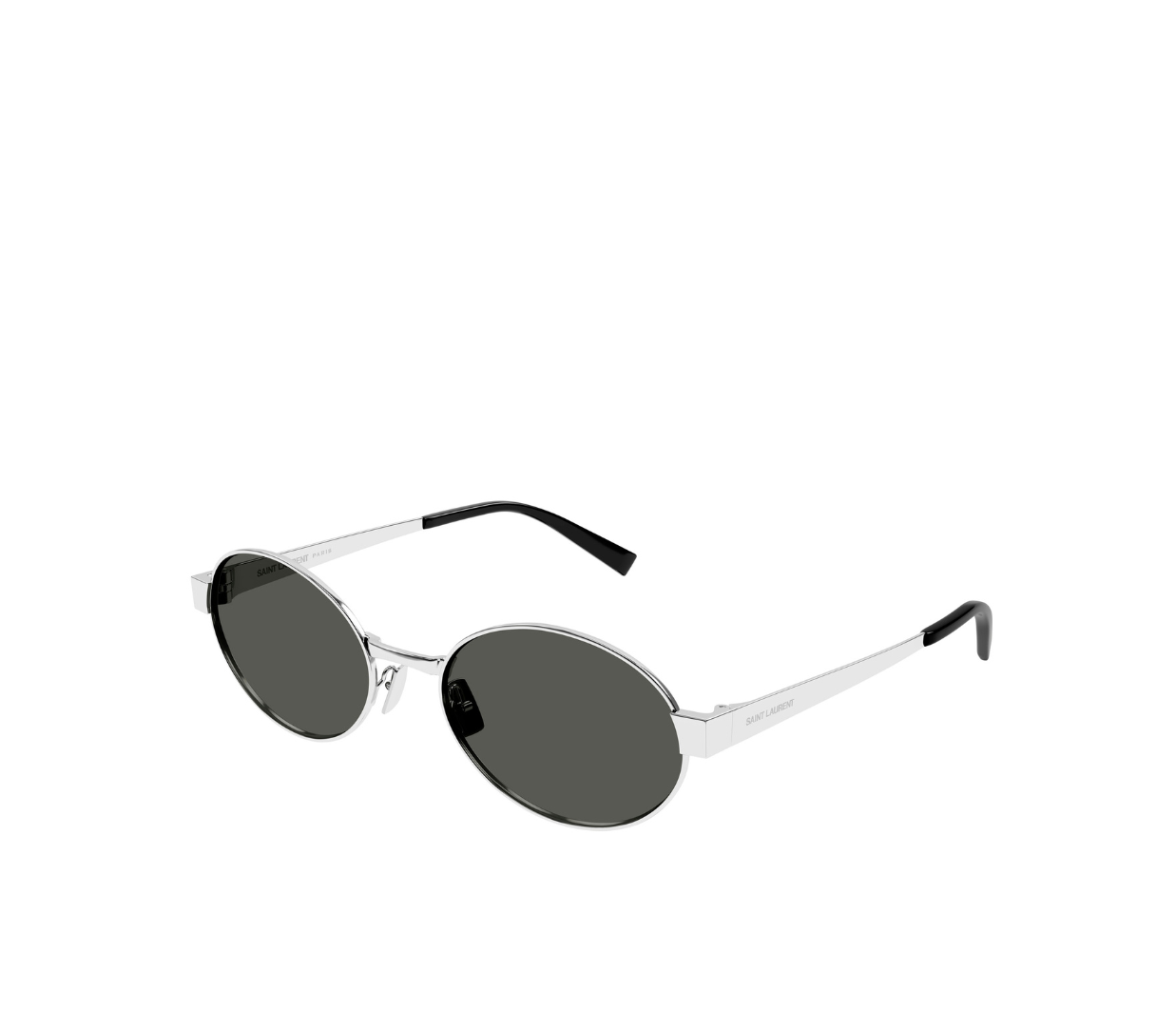 Round Metal Frame Sunglasses in Silver Mode Sportif