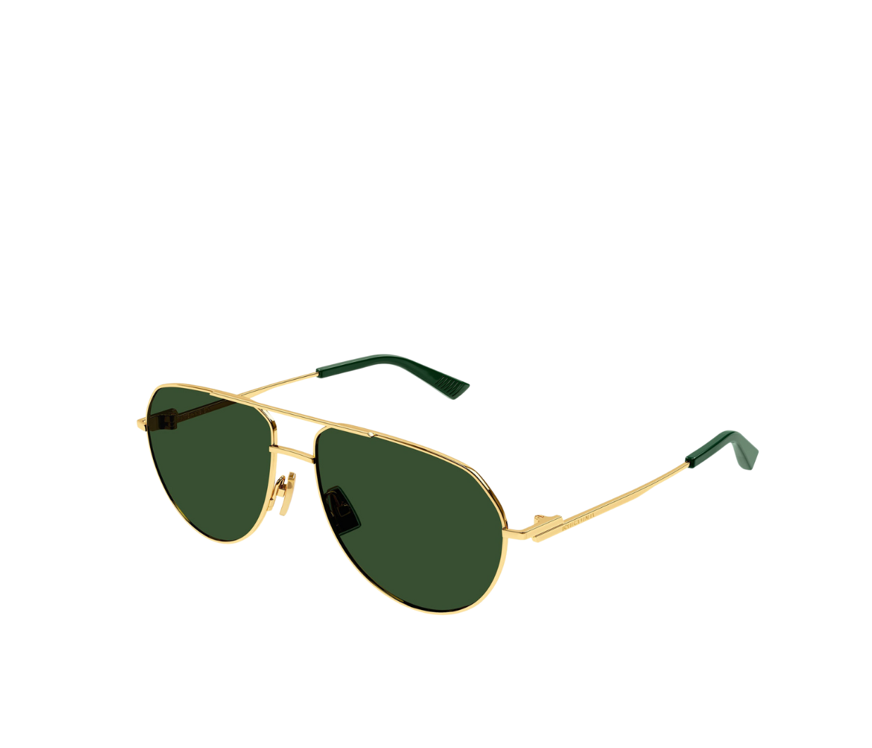 Metal Pilot Frame Sunglasses in Gold Mode Sportif