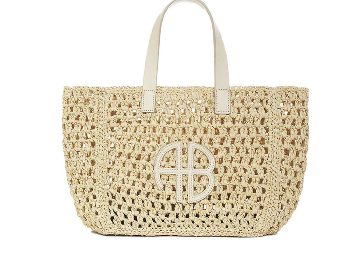 ANINE BING Large Rio Tote in Neutral.