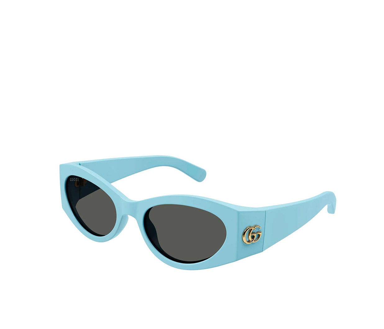 Acetate Cat Eye Sunglasses in Light Blue Mode Sportif