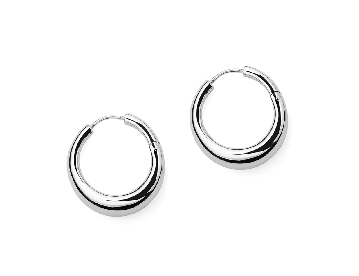 Andrea Hoop Earring in Silver – Mode Sportif