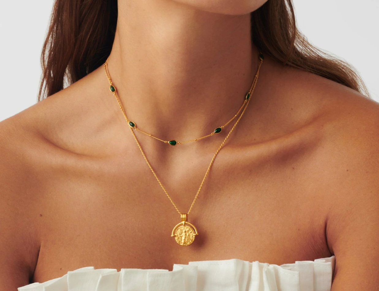 Lucy williams beaded coin 2025 necklace