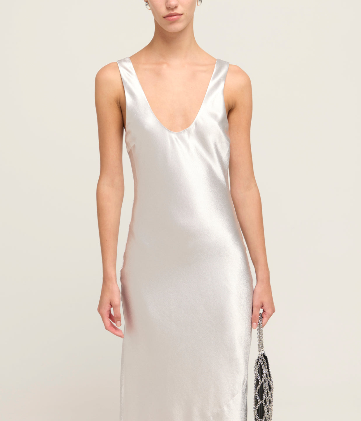 Camille Dress in Silver Mode Sportif