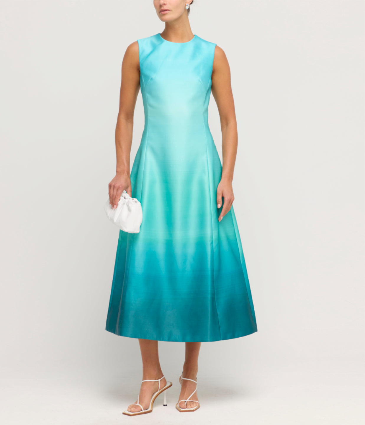 Aqua ombre hotsell chiffon gown