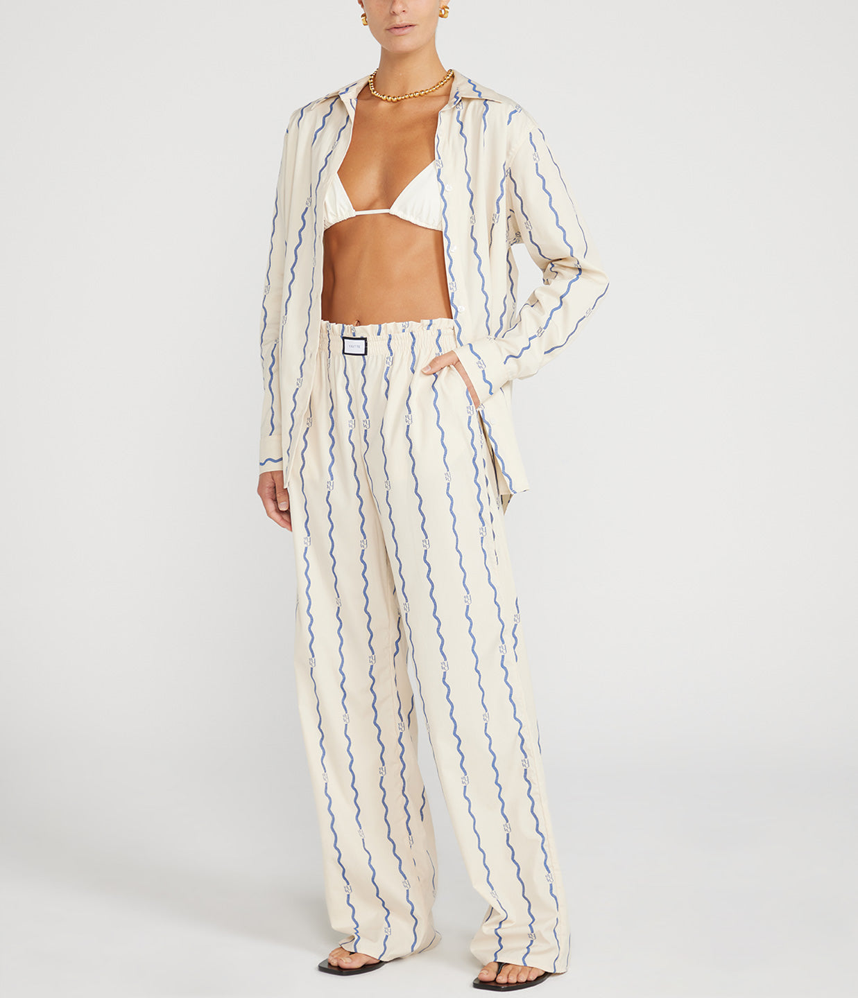 Buoy Shirt in Bespoke Wave Coupe – Mode Sportif