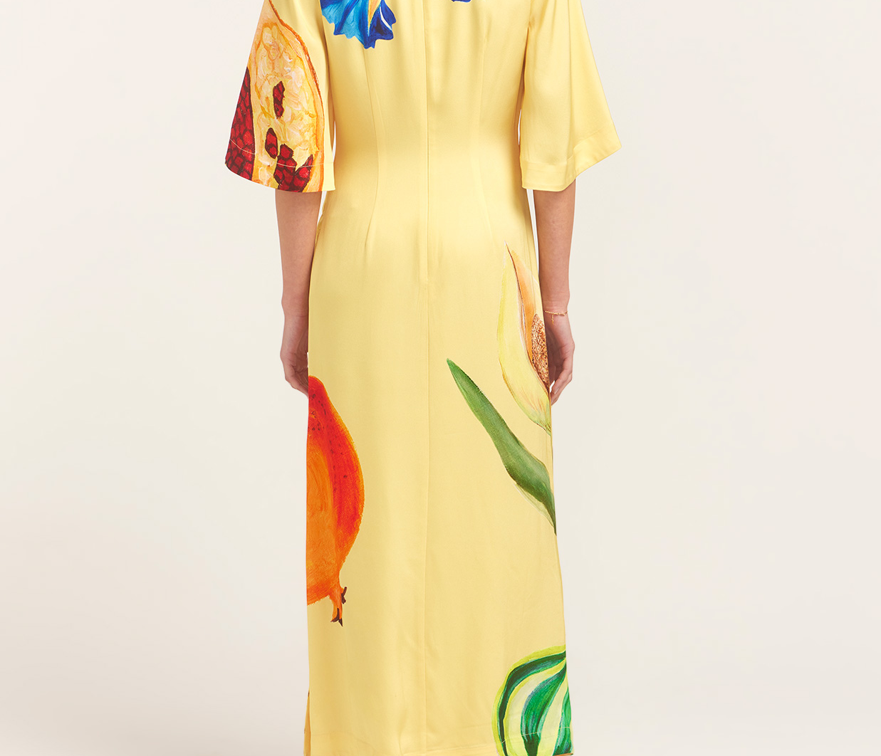 Dahlia Midi Dress in Lemon Mode Sportif