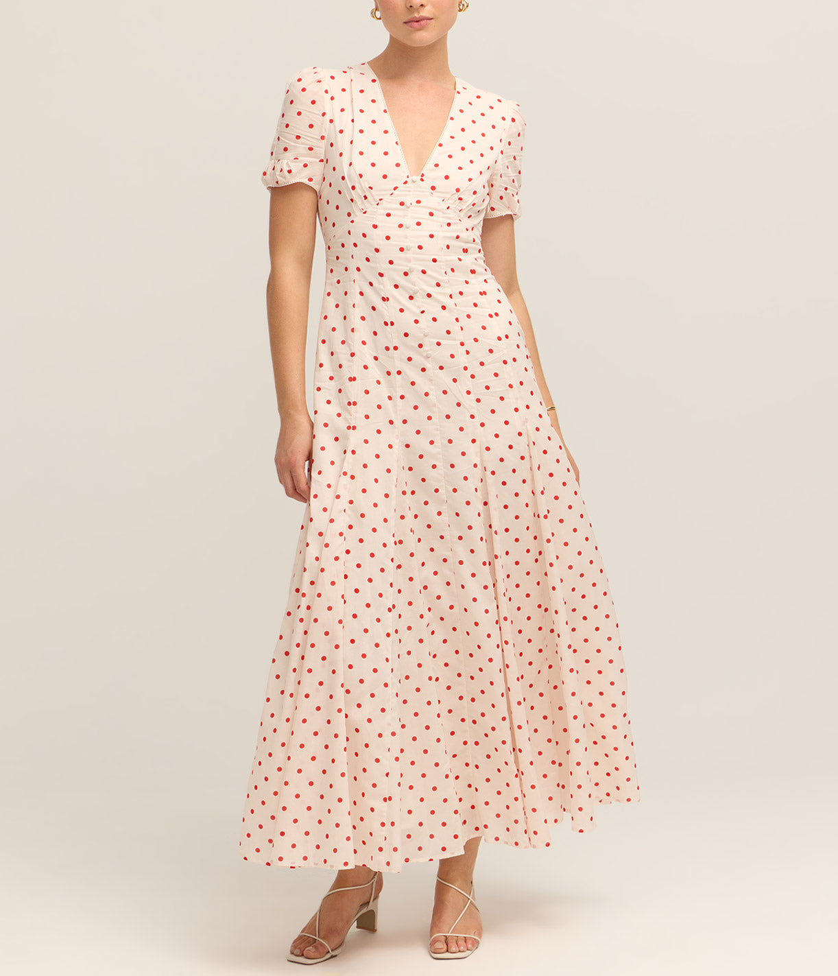Paloma polka-dot maxi dress in multicoloured - Posse | Mytheresa
