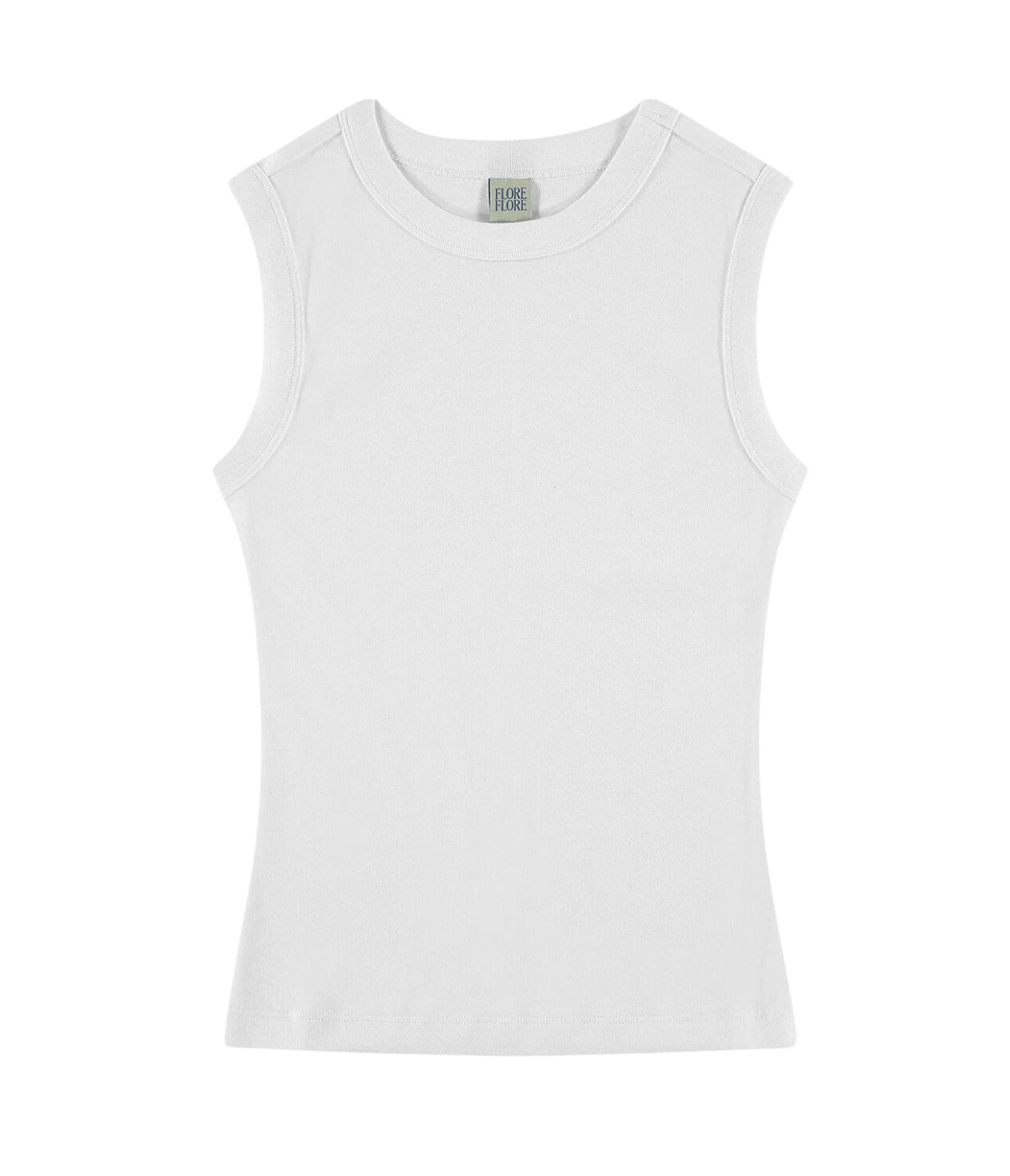 Esme High Neck Tank in White – Mode Sportif