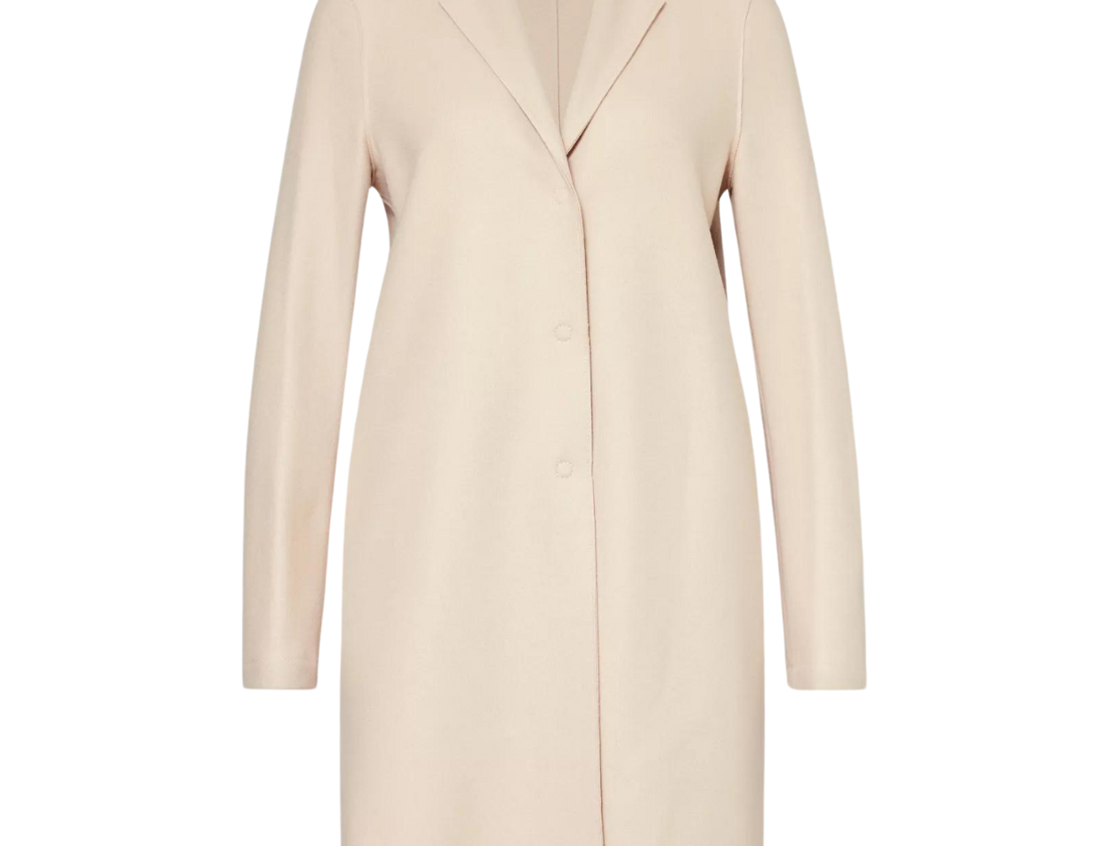 Cocoon Coat in Cream Mode Sportif