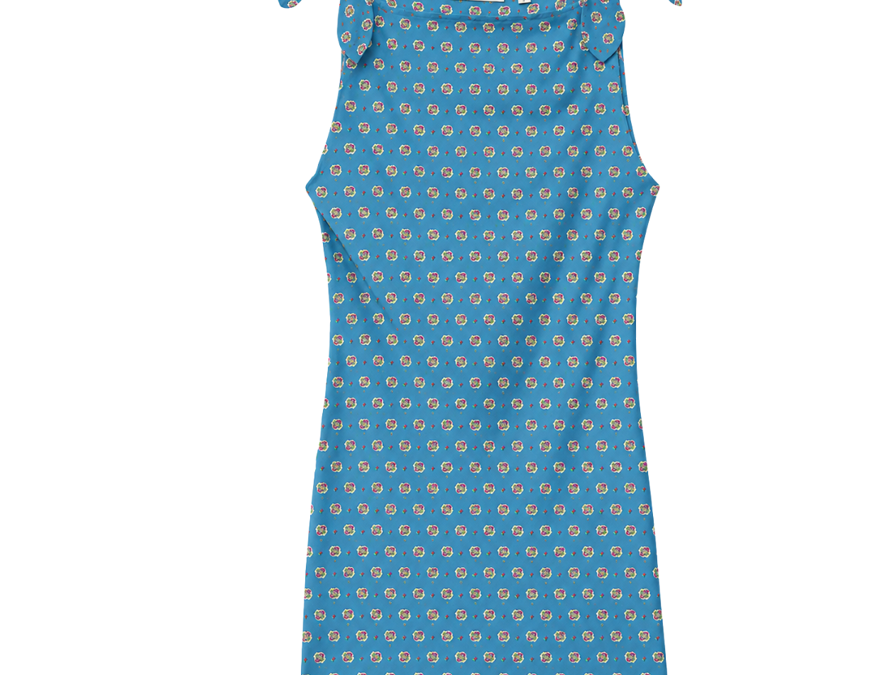 Doen Maltina Dress in Santorini Blue Cadiz Foulard Mode Sportif Doen Maltina Dress in Santorini Blue Cadiz Foulard Mode Sportif