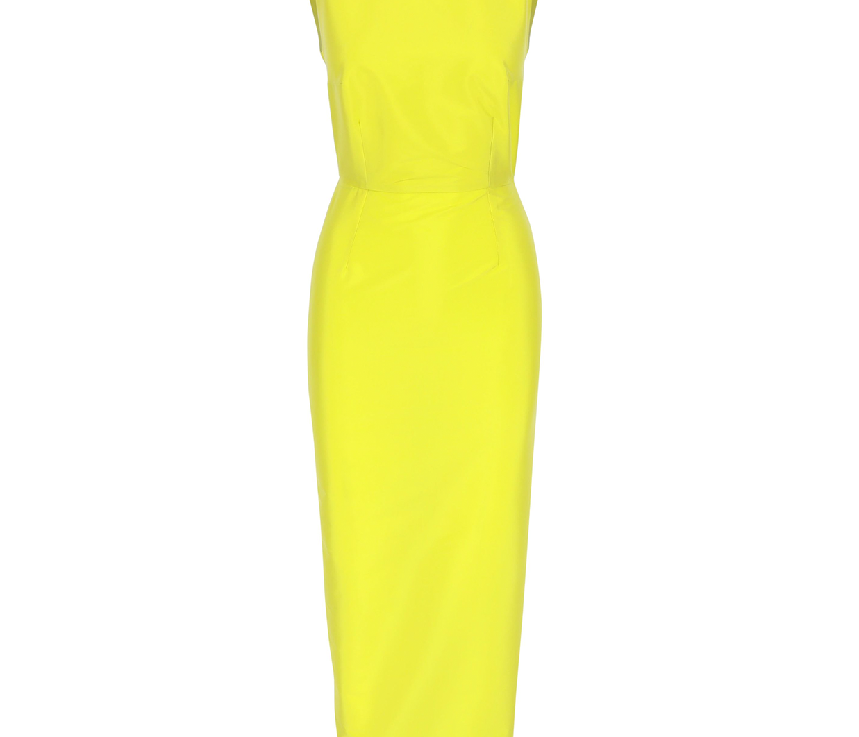 Kim Taffeta Midi Dress in Yellow – Mode Sportif
