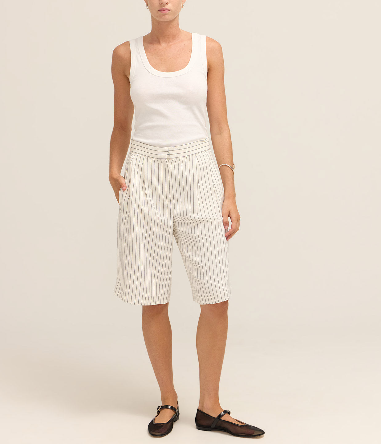 ショートパンツ LouLou De Saison 'Isu' bermuda shorts Isu Denim Shorts in Raw Wash – Mode Sportif