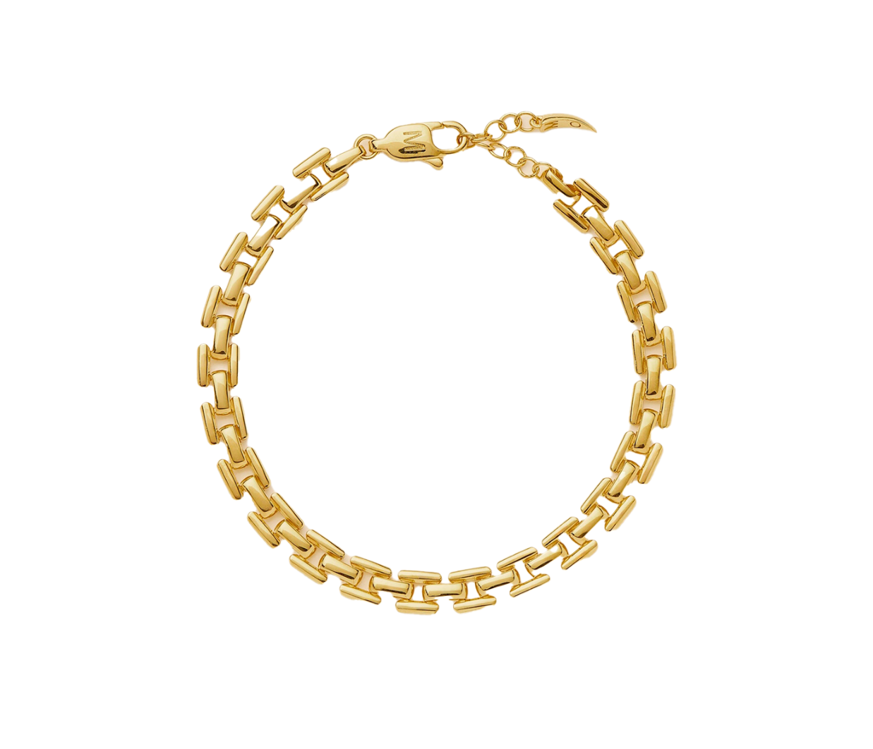 ★MISSOMA★ メンズ インターロッキング Link Chain Bracelet Timepiece Link Chain Bracelet in Gold – Mode Sportif
