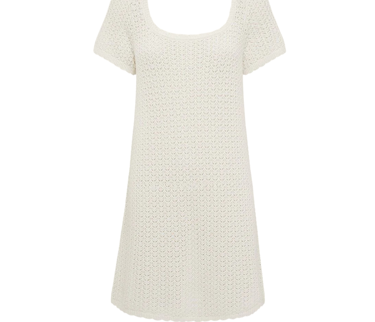 peony pointelle mini dress Peony Women's Pointelle Shift Mini Dress