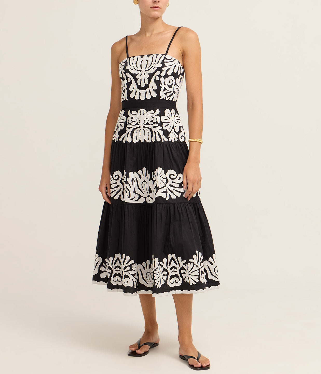 Agathe Applique Tank Dress in Black – Mode Sportif